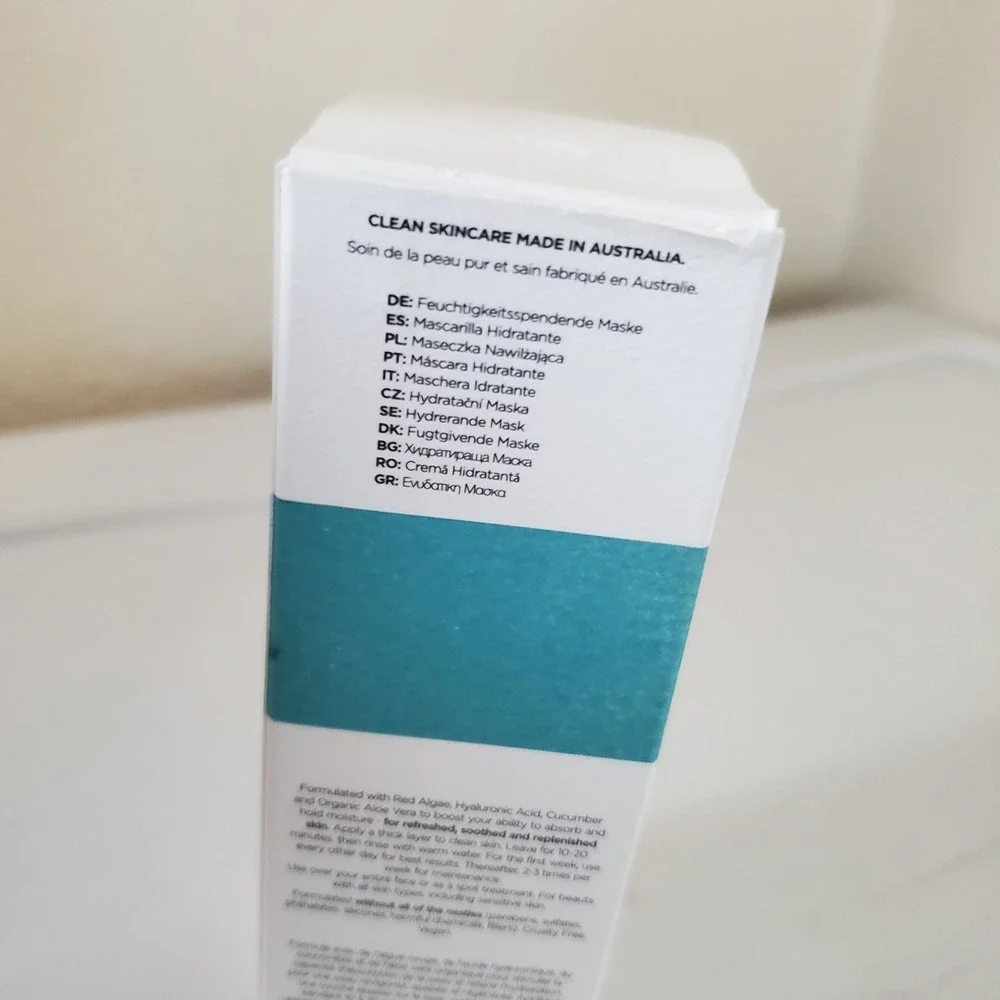 Dr Roebuck's Icebergs Hydrating Mask 50ml Red Algae Hyaluronic Acid Aloe Vera